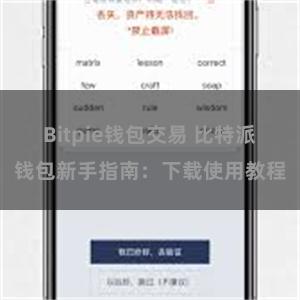 Bitpie钱包交易 比特派钱包新手指南：下载使用教程