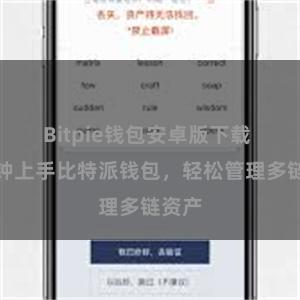 Bitpie钱包安卓版下载 一分钟上手比特派钱包，轻松管理多链资产