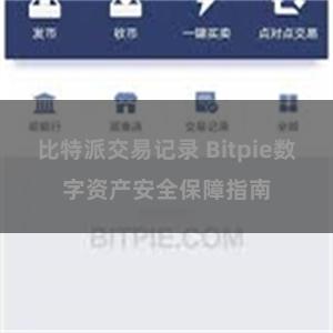 比特派交易记录 Bitpie数字资产安全保障指南