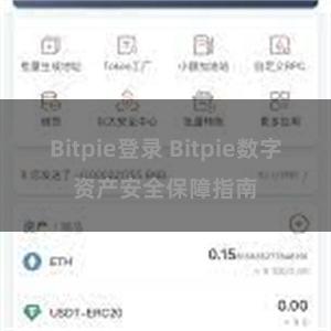 Bitpie登录 Bitpie数字资产安全保障指南