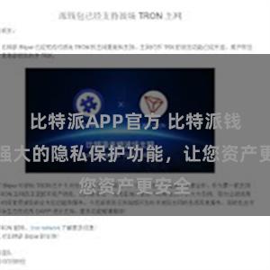 比特派APP官方 比特派钱包：强大的隐私保护功能，让您资产更安全