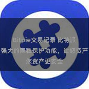 Bitpie交易记录 比特派钱包：强大的隐私保护功能，让您资产更安全