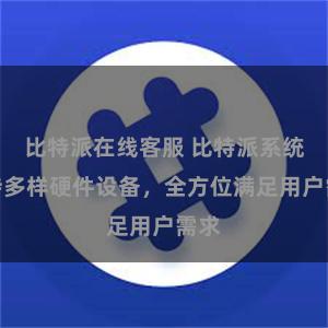比特派在线客服 比特派系统支持多样硬件设备，全方位满足用户需求